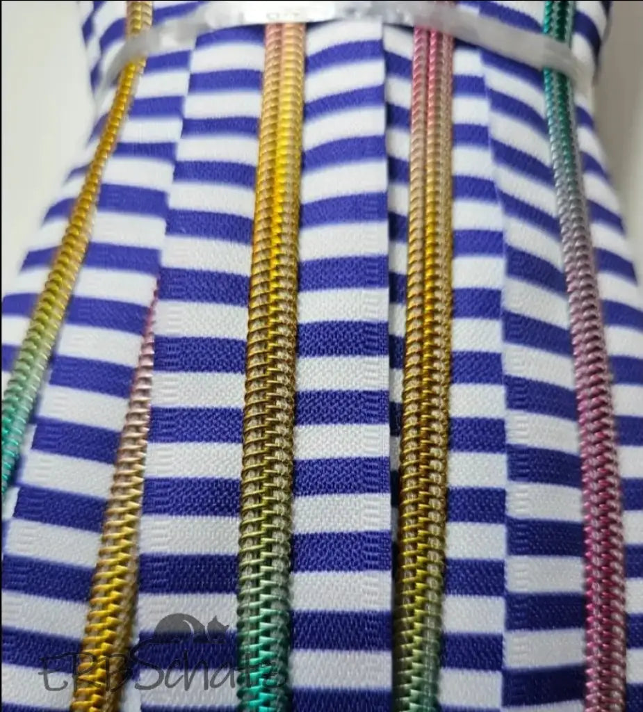 Endlosreißverschluss bedruckt Stripe Designs - Gr.5