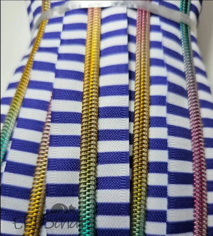 Endlosreißverschluss bedruckt Stripe Designs - Gr.5