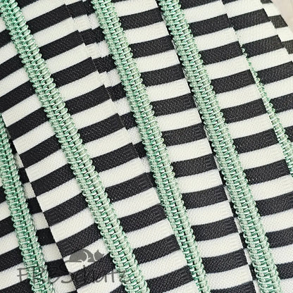 Endlosreißverschluss bedruckt Stripe Designs - Gr.5