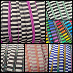 Endlosreißverschluss bedruckt Stripe Designs - Gr.5