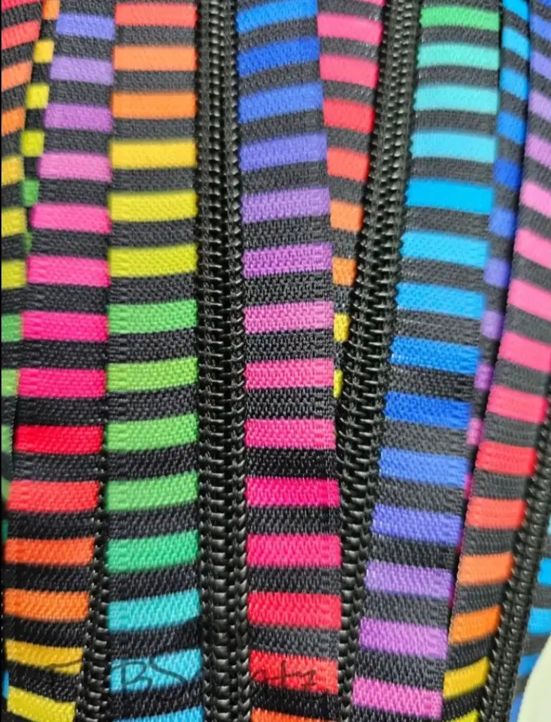 Endlosreißverschluss bedruckt Stripe Designs - Gr.5