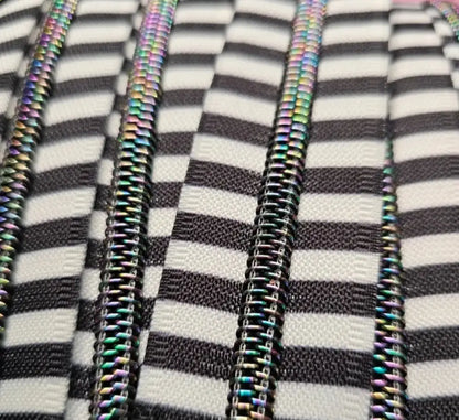 Endlosreißverschluss bedruckt Stripe Designs - Gr.5
