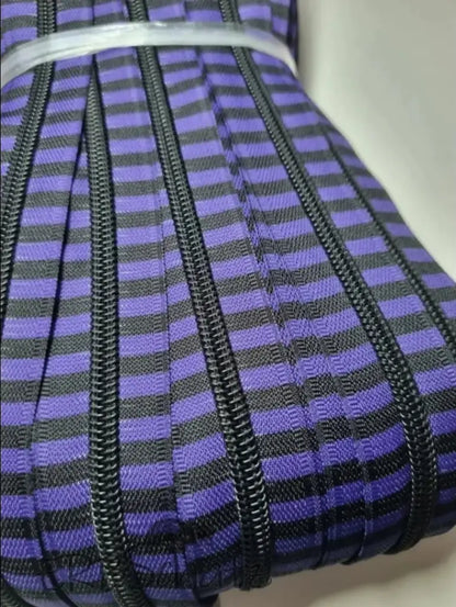 Endlosreißverschluss bedruckt Stripe Designs - Gr.5