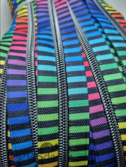 Endlosreißverschluss bedruckt Stripe Designs - Gr.5