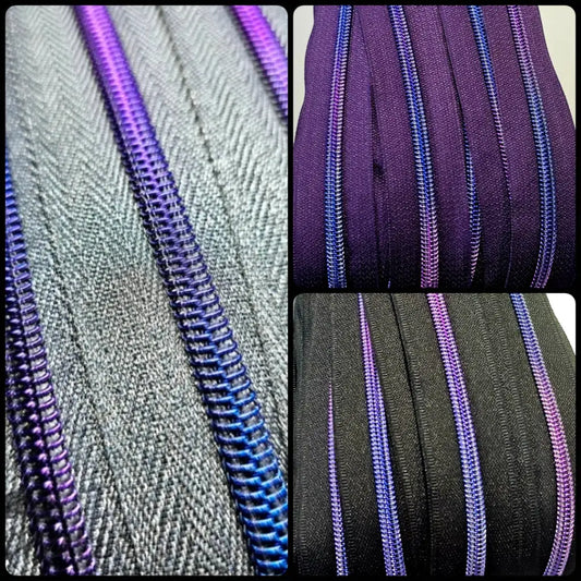 Endlosreißverschluss Purple Dream - Gr.5