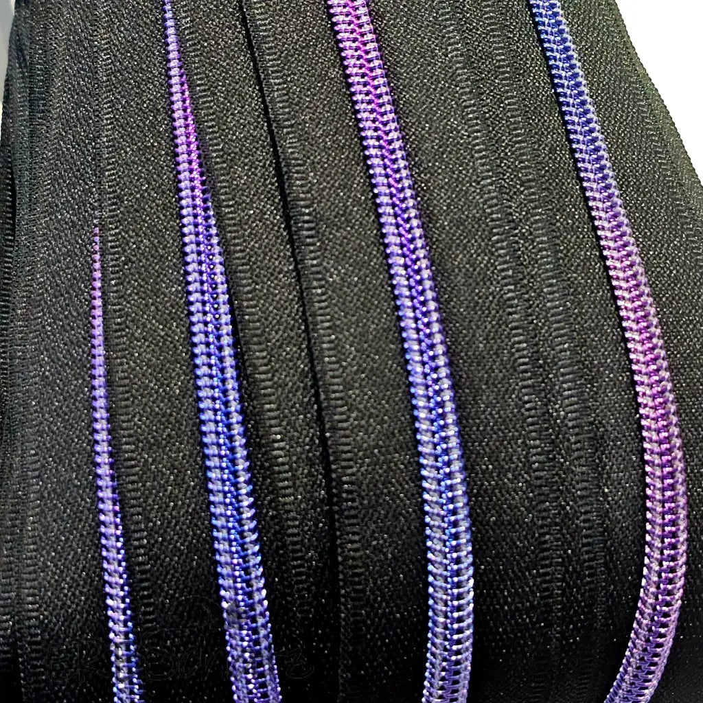 Endlosreißverschluss Purple Dream - Schwarz