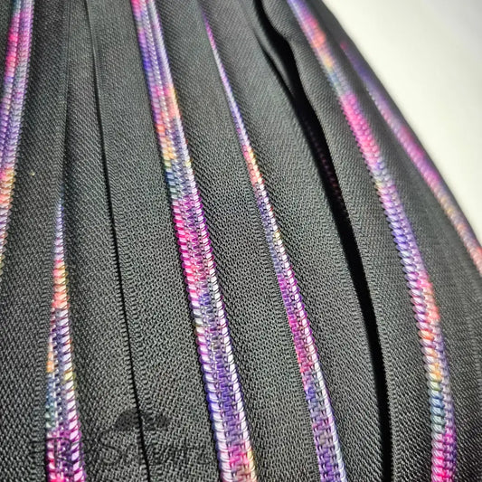 Endlosreißverschluss Schwarz - PurpleVibes Raupe - Gr.5