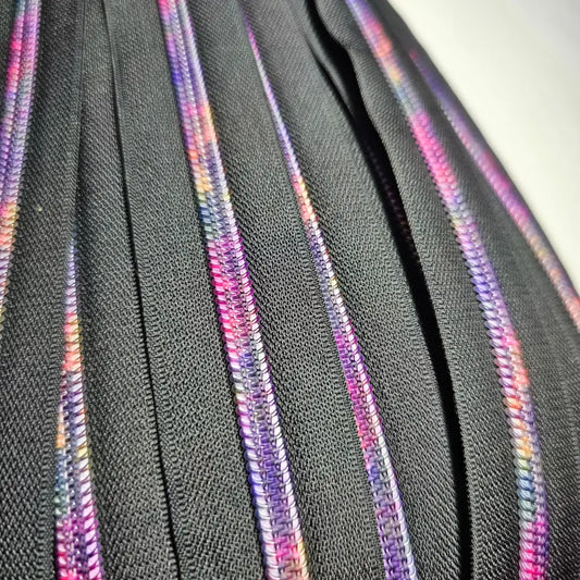 Endlosreißverschluss Schwarz - PurpleVibes Raupe - Gr.5