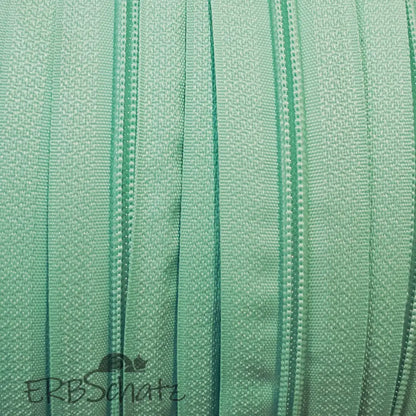 Endlosreißverschluss Ton in Ton - Mint