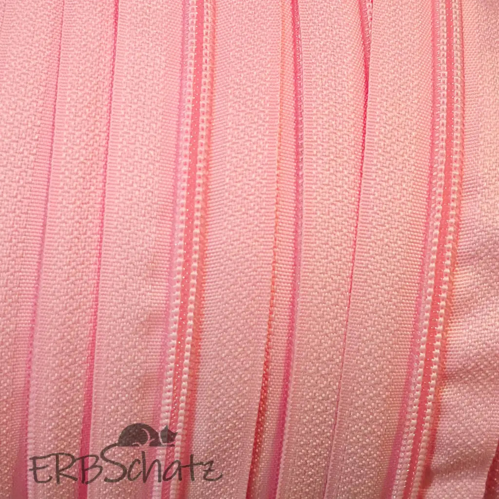 Endlosreißverschluss Ton in Ton - Rosa