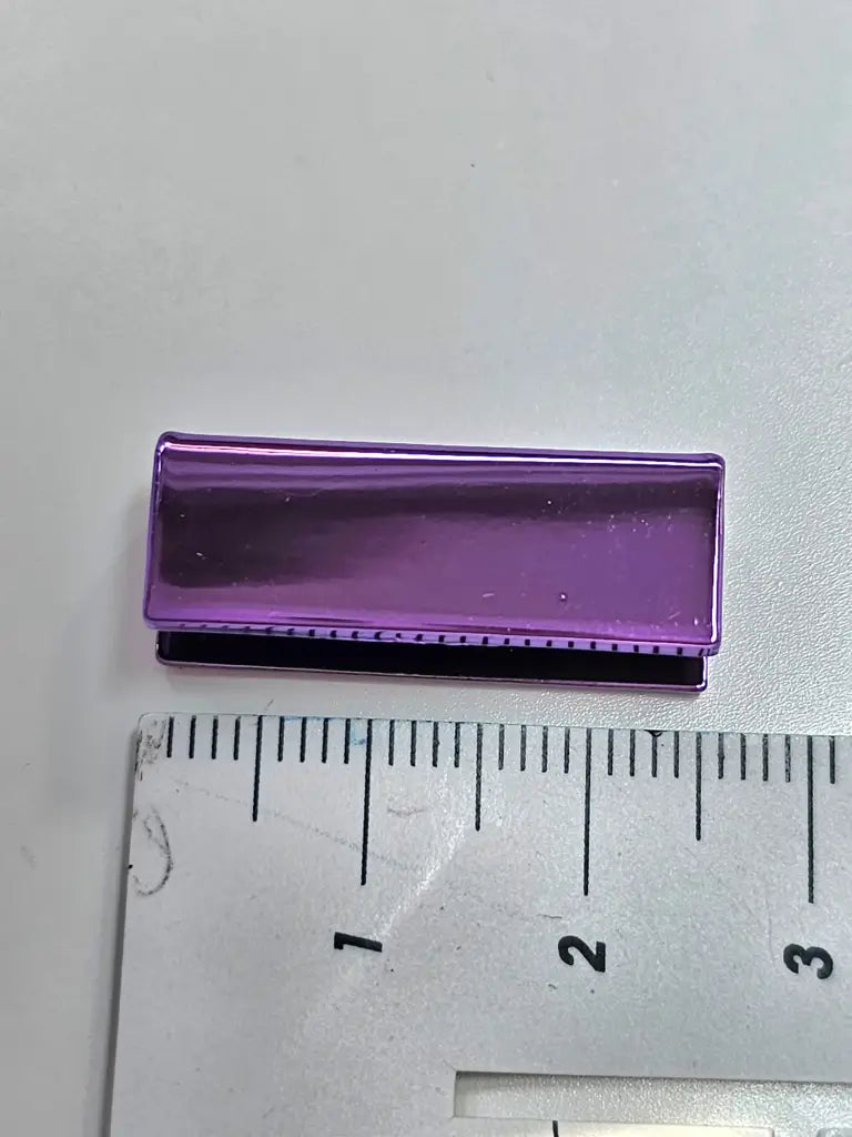 Endstücke Metallic Colours für 25mm Gurtband Pink