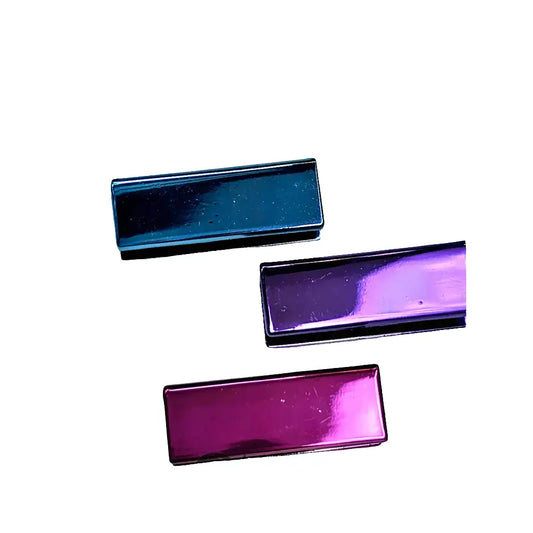 Endstücke Metallic Colours für 25mm Gurtband Pink