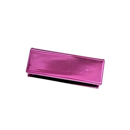 Endstücke Metallic Colours für 25mm Gurtband Pink