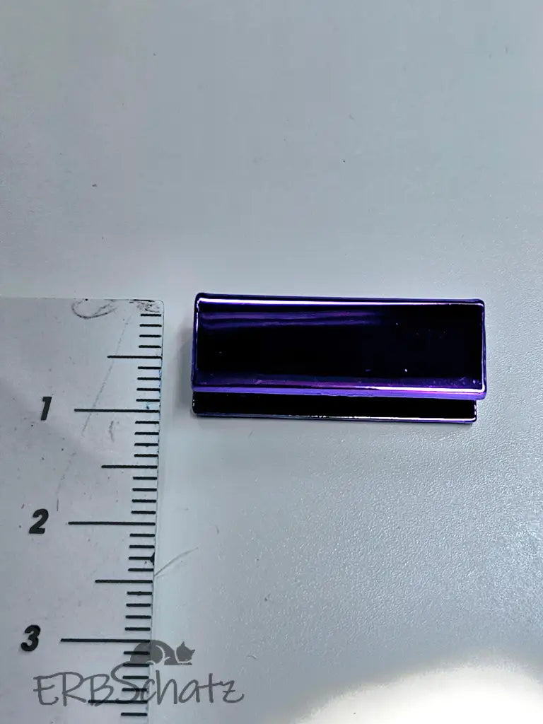 Endstücke Metallic Colours für 25mm Gurtband