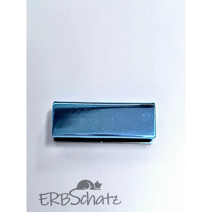 Endstücke Metallic Colours für 25mm Gurtband - Blau