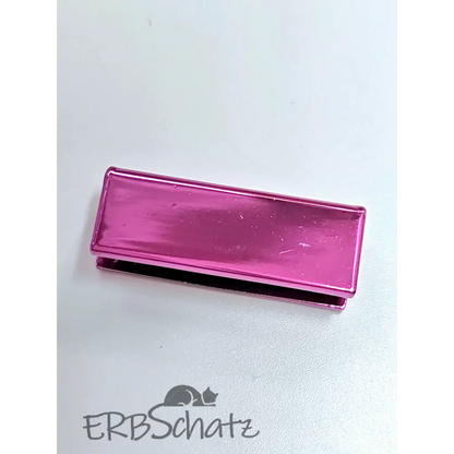 Endstücke Metallic Colours für 25mm Gurtband - Pink