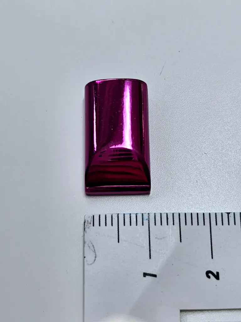 Endstücke Metallic Colours Reißverschluss 10x17mm Pink
