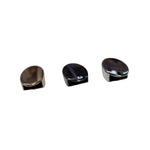 Endstücke Reißverschluss Oval 12x20mm Gun Metal
