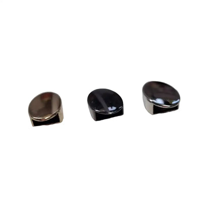 Endstücke Reißverschluss Oval 12x20mm Gun Metal
