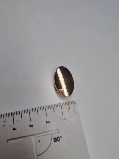 Endstücke Reißverschluss Oval 12x20mm Gun Metal
