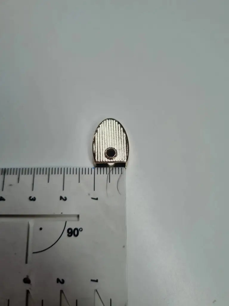 Endstücke Reißverschluss Oval 12x20mm Gun Metal
