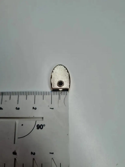 Endstücke Reißverschluss Oval 12x20mm Gun Metal