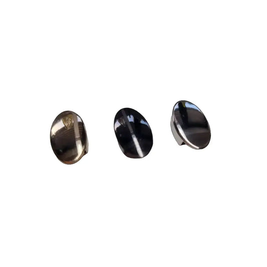 Endstücke Reißverschluss Oval 12x20mm Gun Metal