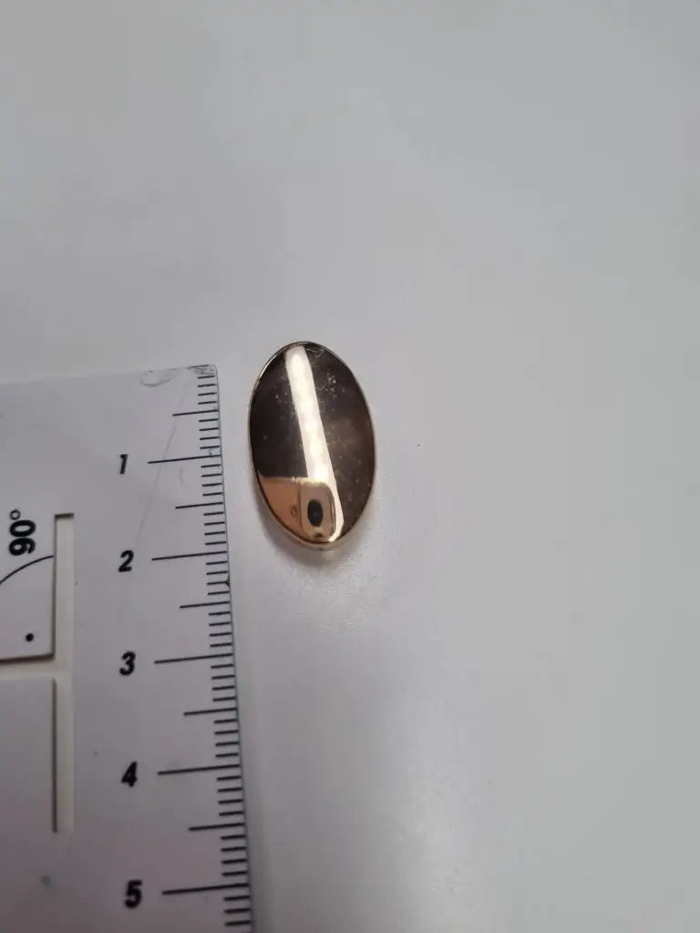 Endstücke Reißverschluss Oval 12x20mm Gun Metal