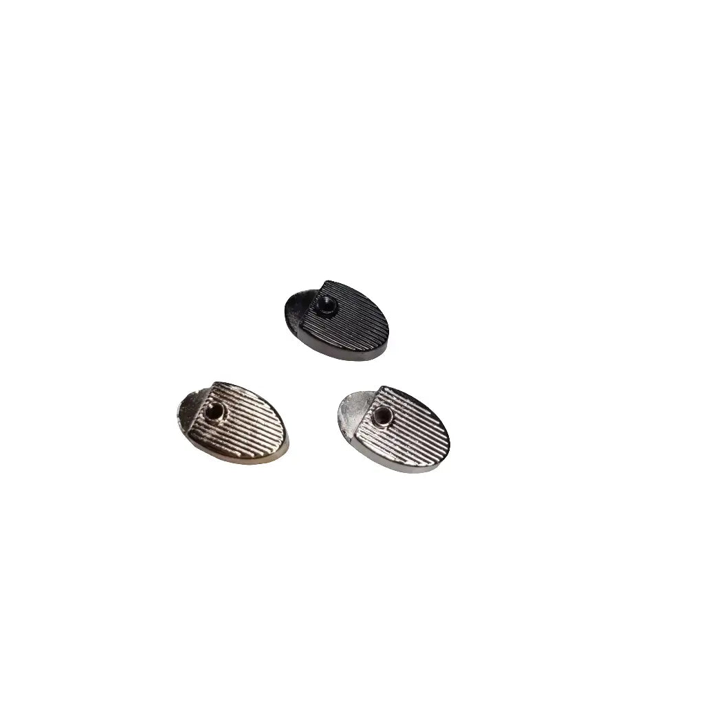Endstücke Reißverschluss Oval 12x20mm Gun Metal