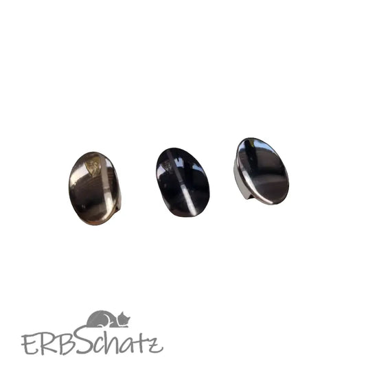 Endstücke Reißverschluss Oval 12x20mm Gun Metal