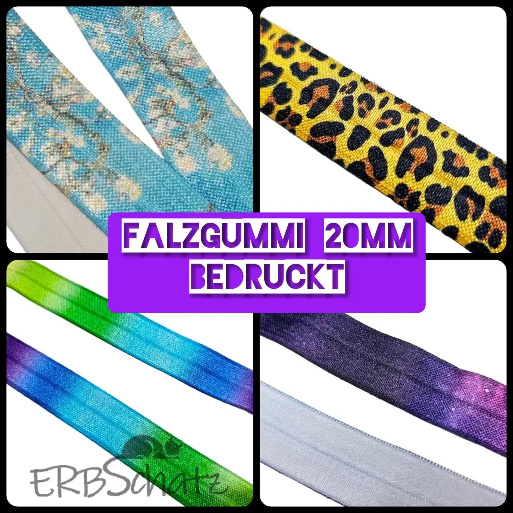 Falzgummiband Bedruckt breite 20mm