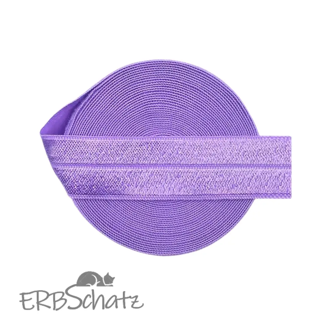 Falzgummiband Farbauswahl breite 20mm - Lavendel