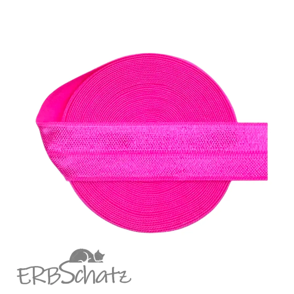 Falzgummiband Farbauswahl breite 20mm - Pink