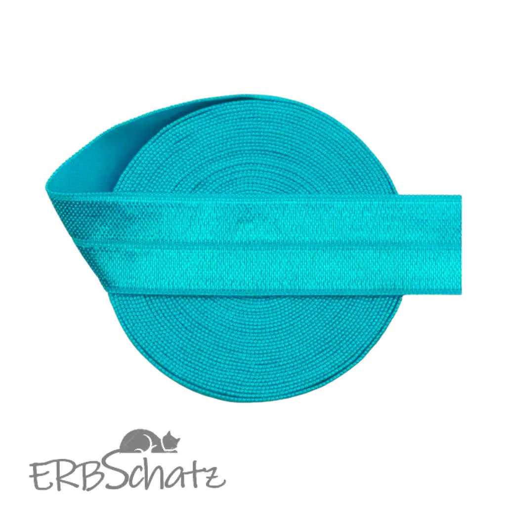 Falzgummiband Farbauswahl breite 20mm - Türkis