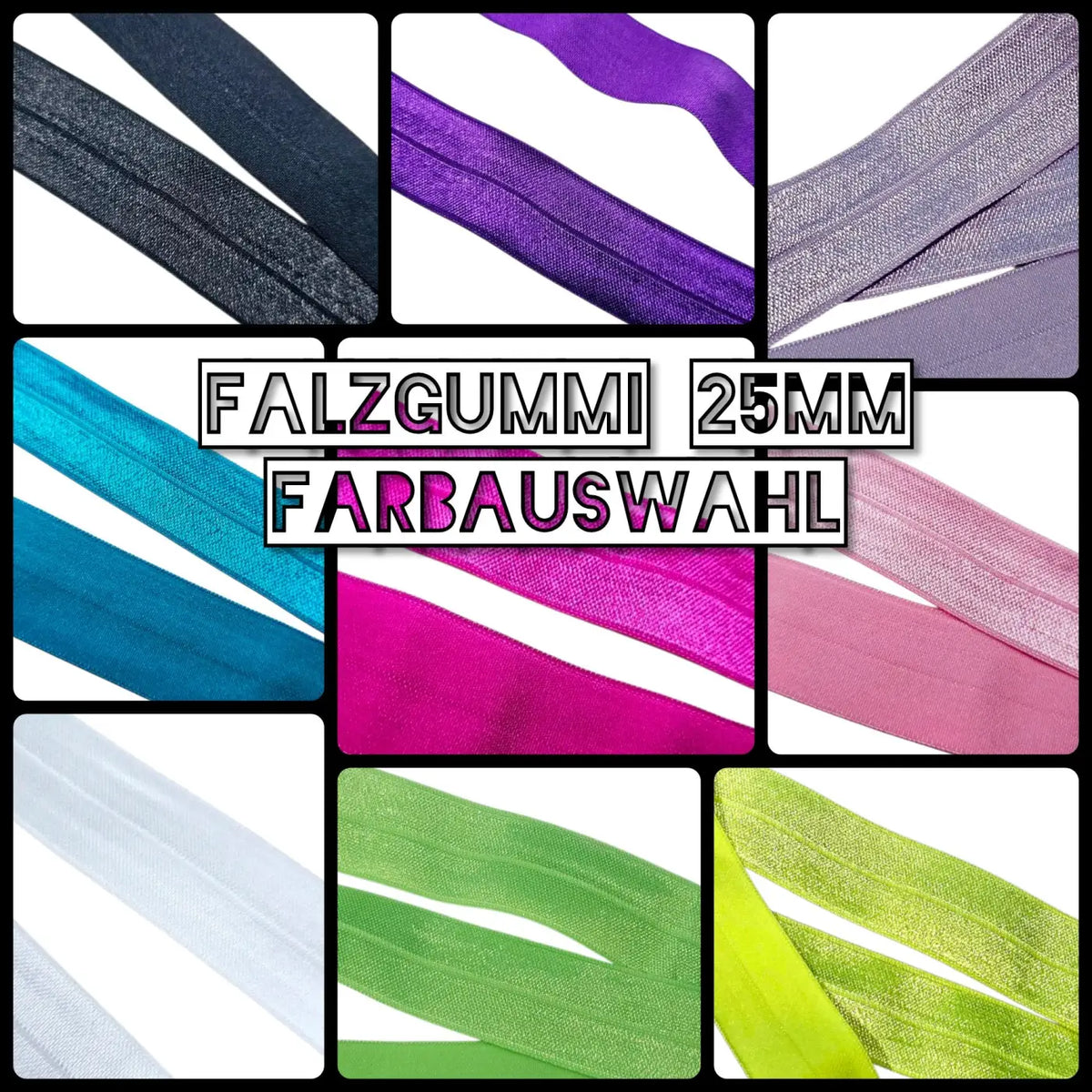 Falzgummiband Farbauswahl breite 25mm