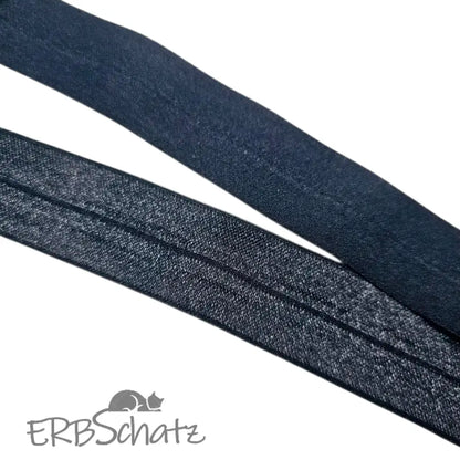 Falzgummiband Farbauswahl breite 25mm - Black