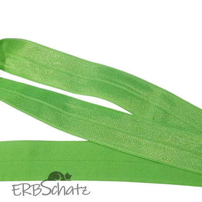 Falzgummiband Farbauswahl breite 25mm - Neongrün