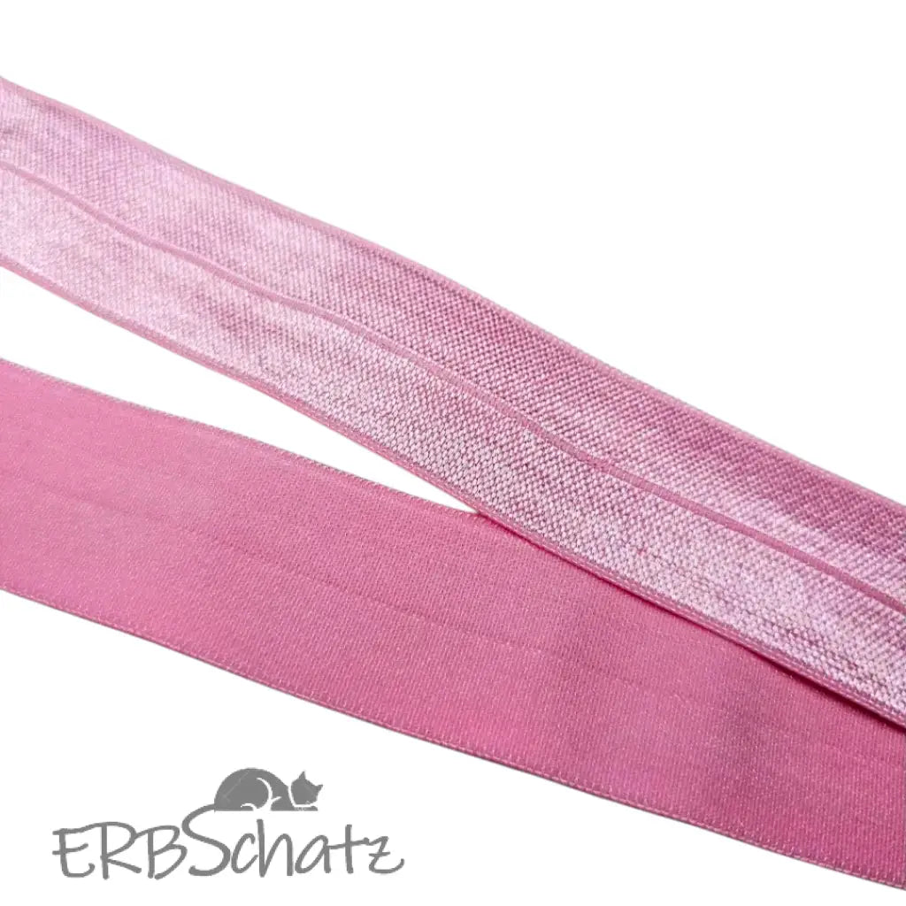 Falzgummiband Farbauswahl breite 25mm - Rosa