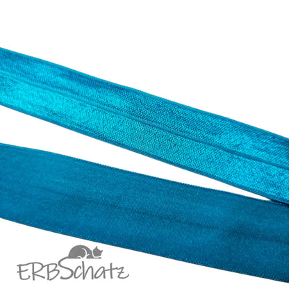 Falzgummiband Farbauswahl breite 25mm - Türkis