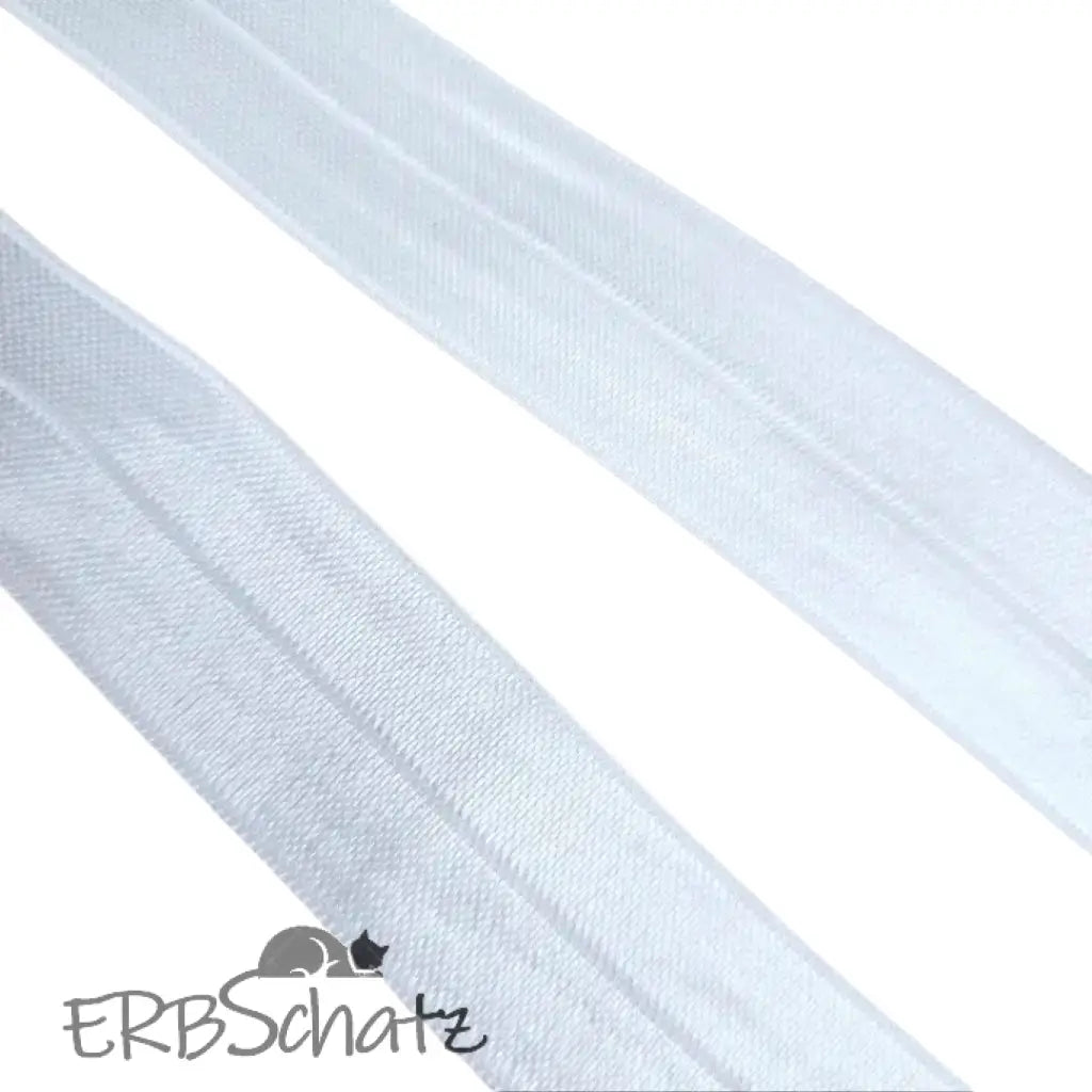 Falzgummiband Farbauswahl breite 25mm - Weiß