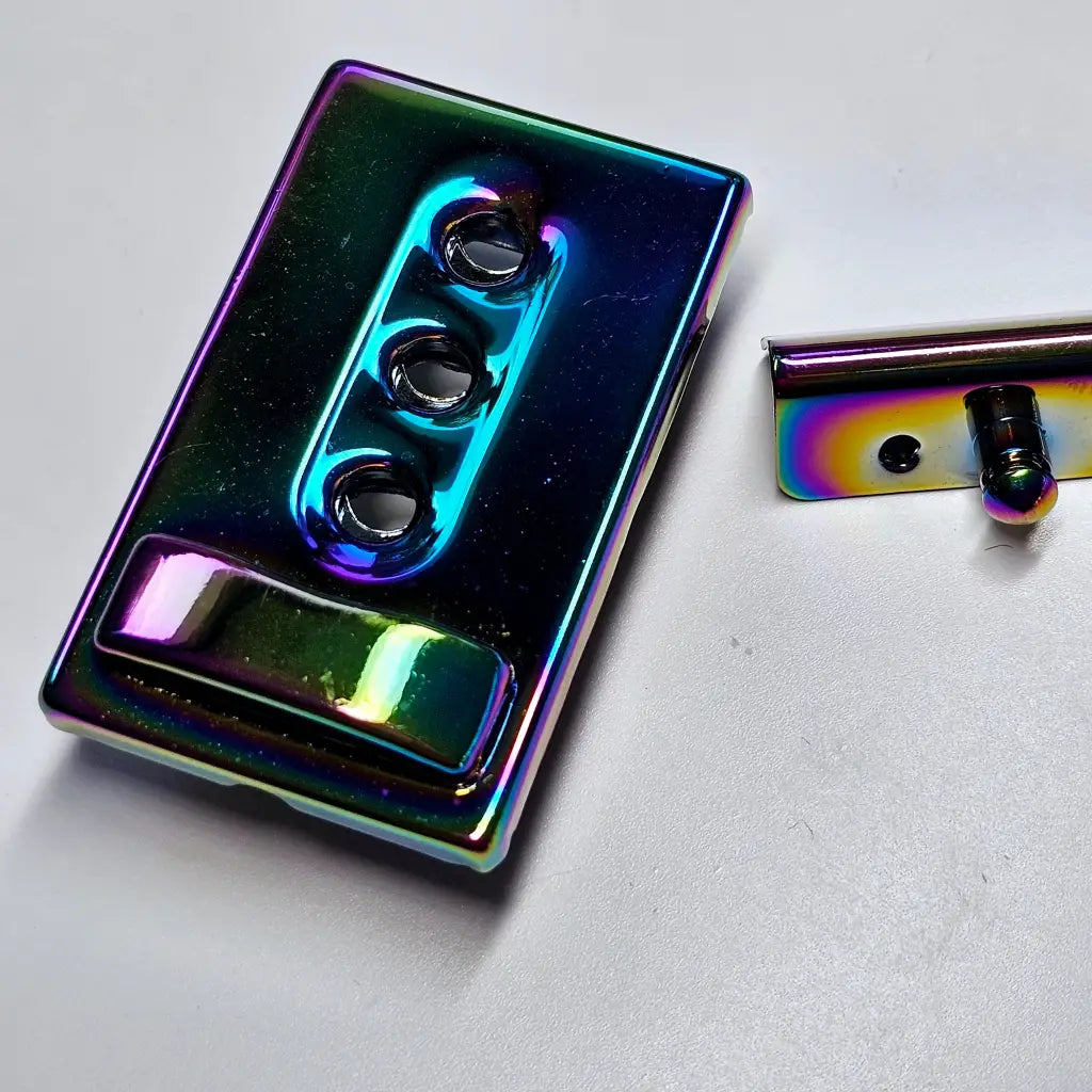 Geldbörsenverschluss Leiterschloss Silber