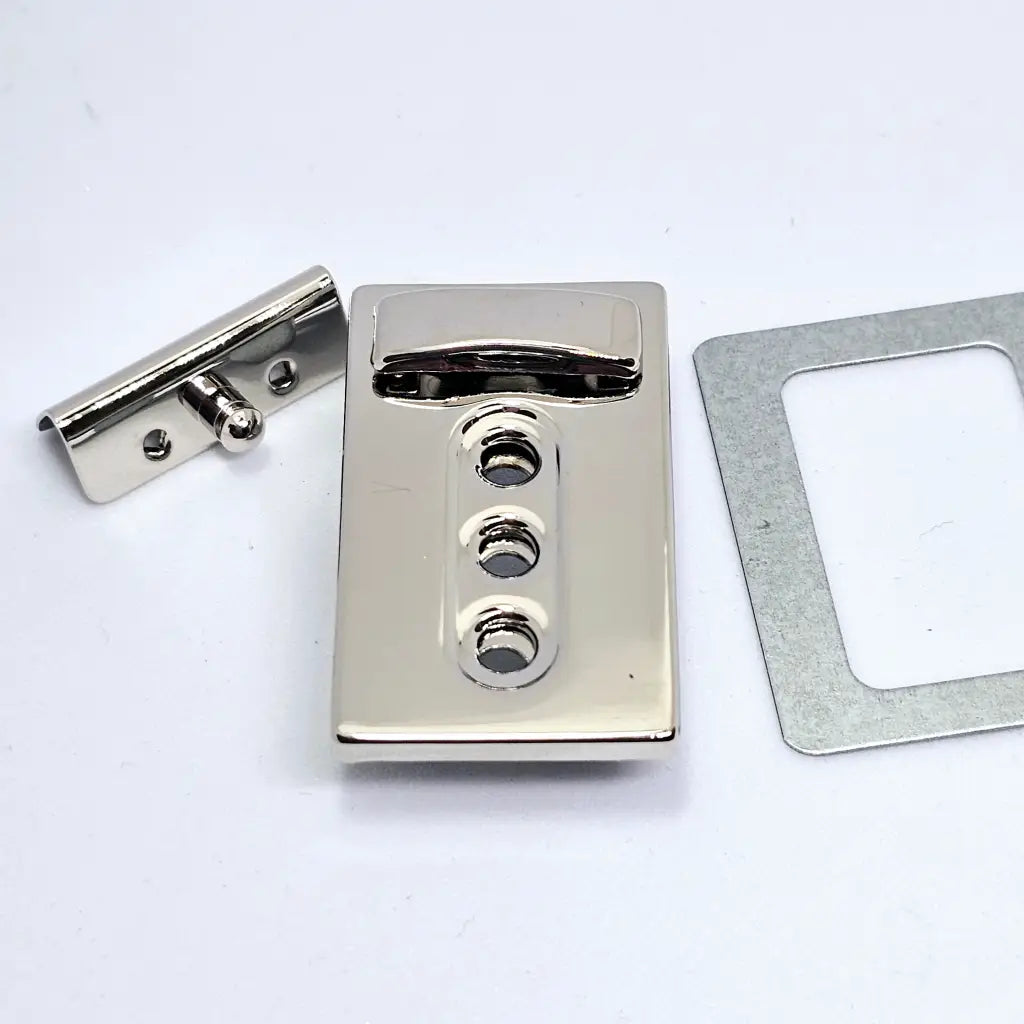 Geldbörsenverschluss Leiterschloss Silber