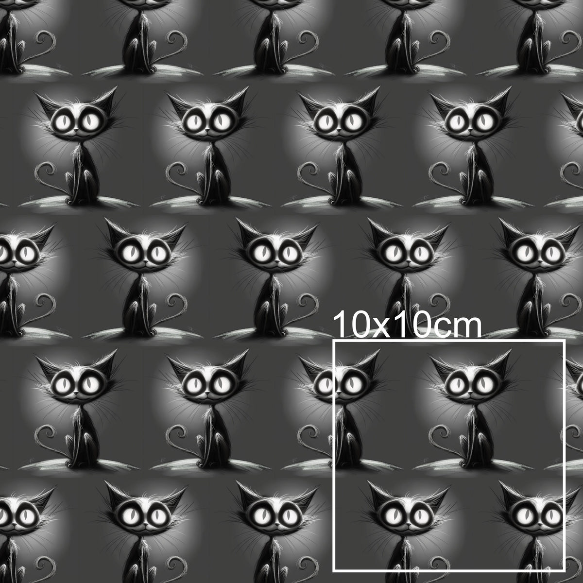 Kunstleder Grey Cat | 50x130 cm