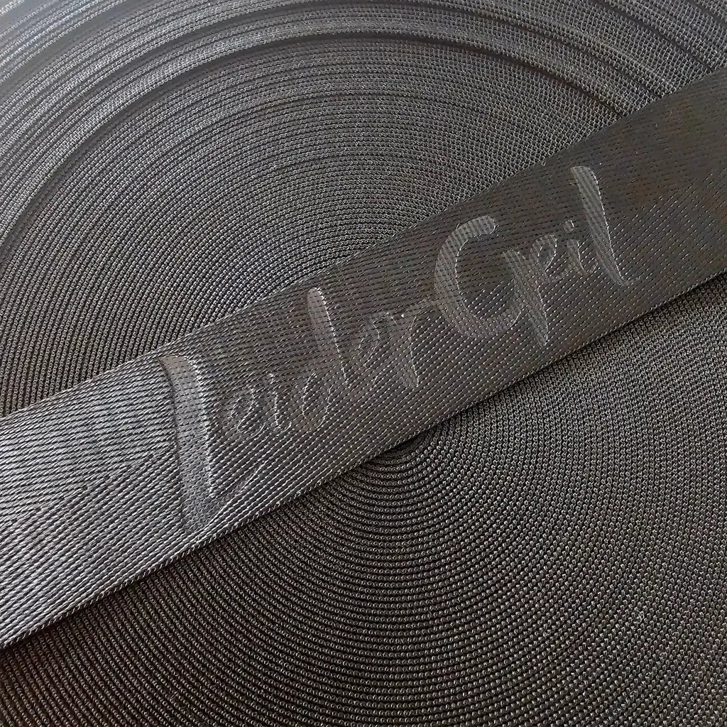 Gurtband Eigenproduktion embossed ’LeiderGeil’ | 38mm
