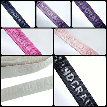 Gurtband embossed ’Handcrafted’ 25mm