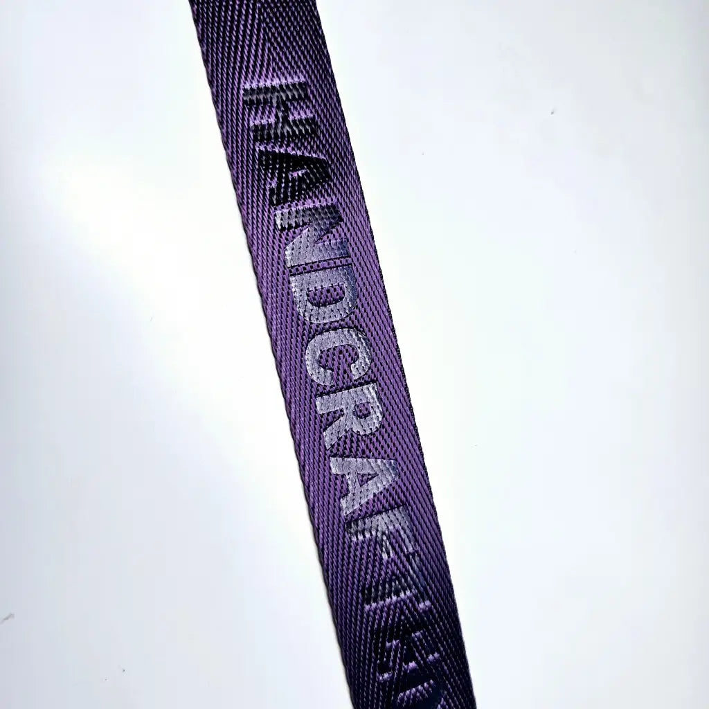 Gurtband embossed ’Handcrafted’ 25mm