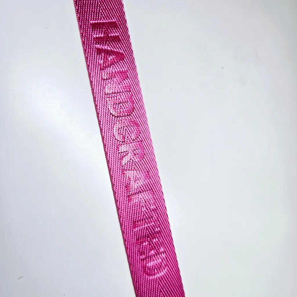 Gurtband embossed ’Handcrafted’ 25mm