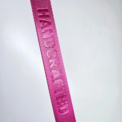 Gurtband embossed ’Handcrafted’ 25mm