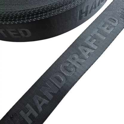 Gurtband embossed ’Handcrafted’ 38mm