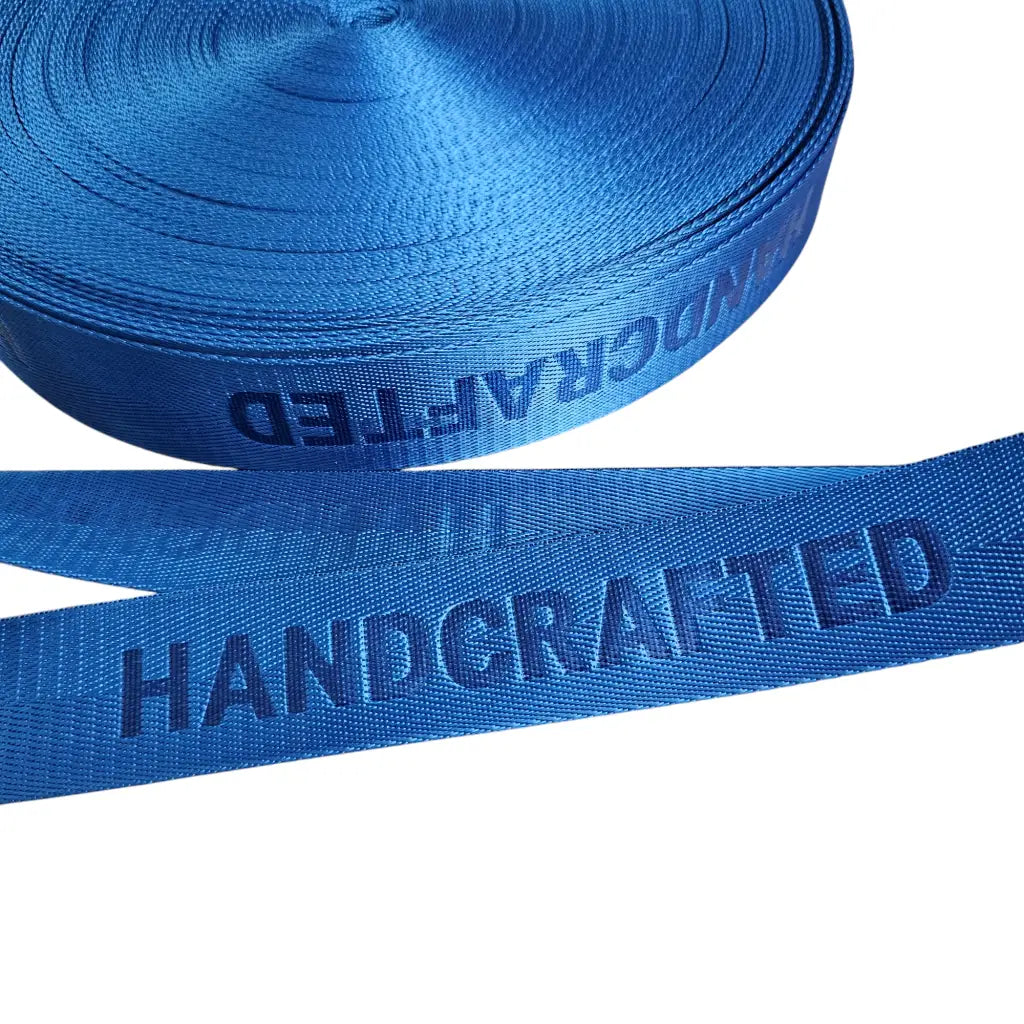 Gurtband embossed ’Handcrafted’ 38mm